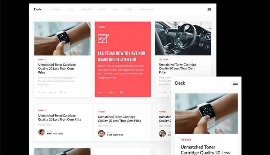 Download Deck Card-Style UI Kit PSD Web Template Adobe Photoshop