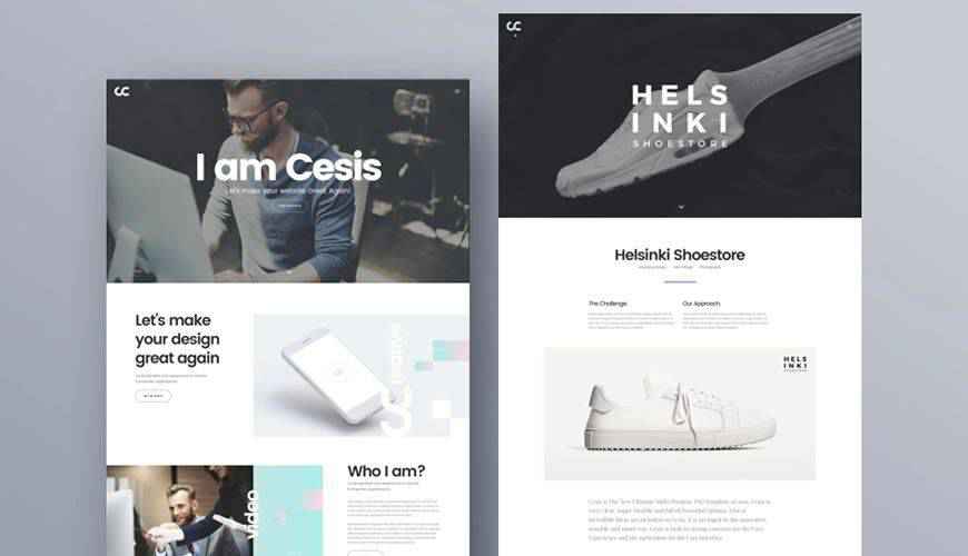 Cesis Creative Agency PSD Web Template Adobe Photoshop