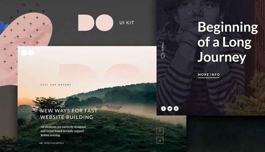 The DO Website Hero PSD Web Template Adobe Photoshop