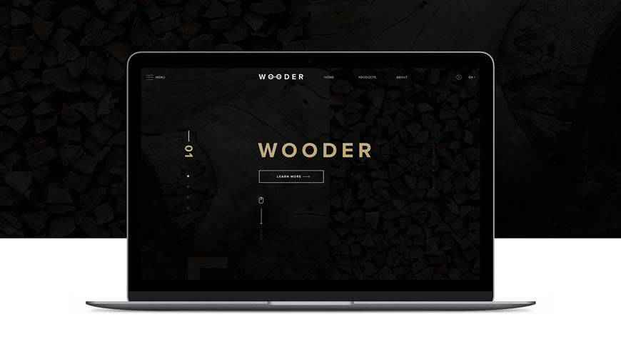 Wooder PSD Web Template Adobe Photoshop