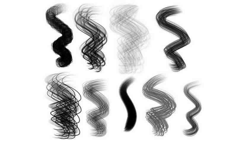 HairBrush Set for Procreate