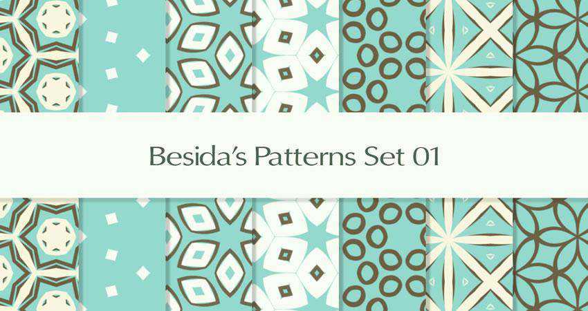 Retro free patterns seamless