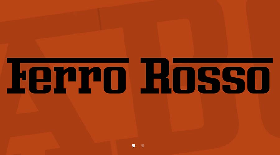 Ferro Rosso Font 