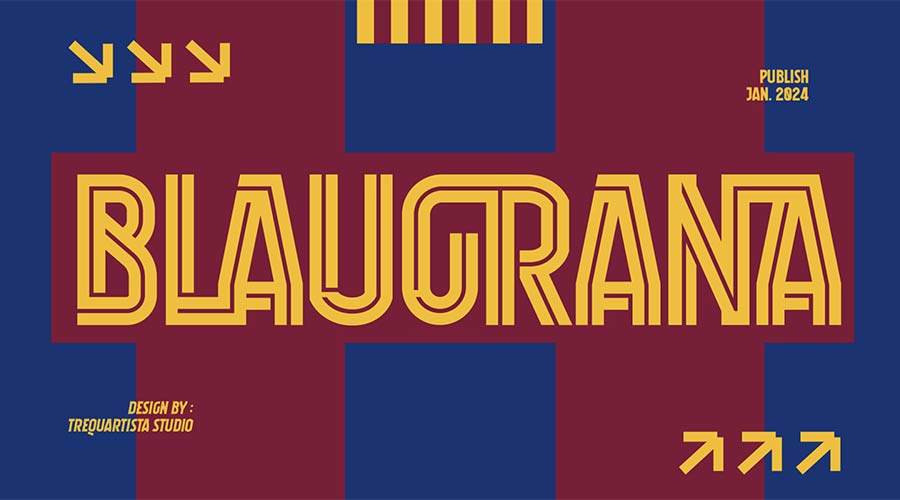 Blaugrana Font 