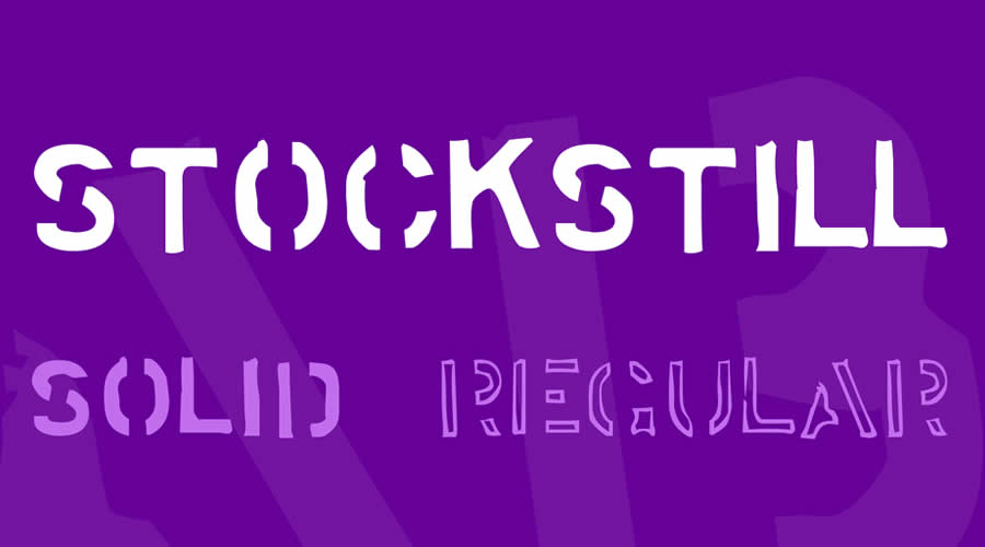 Stockstill Stencil Font Family