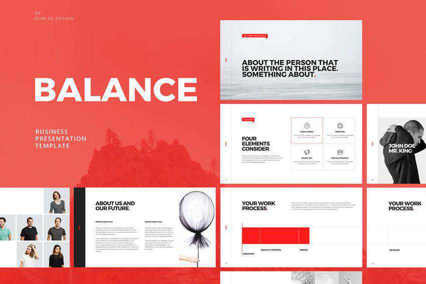 Balance - free keynote presentation template