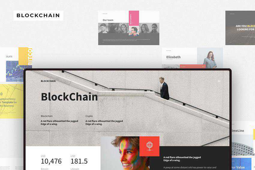 Blockchain - free keynote presentation template