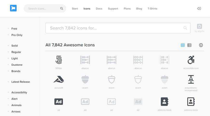 Font Awesome Icon Set @fontface webfont free