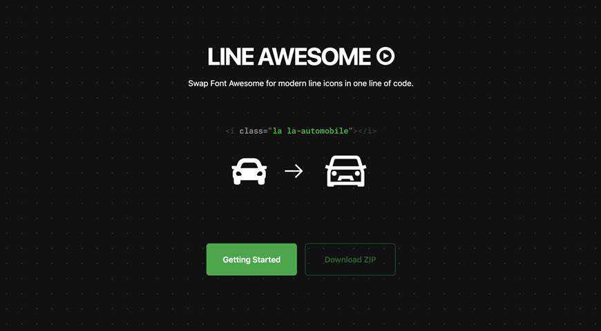 Line Awesome Icon Font @fontface webfont free