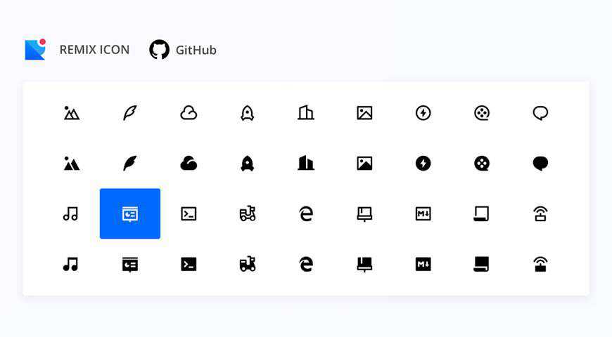 Remix Icon Open Source Library @fontface webfont free