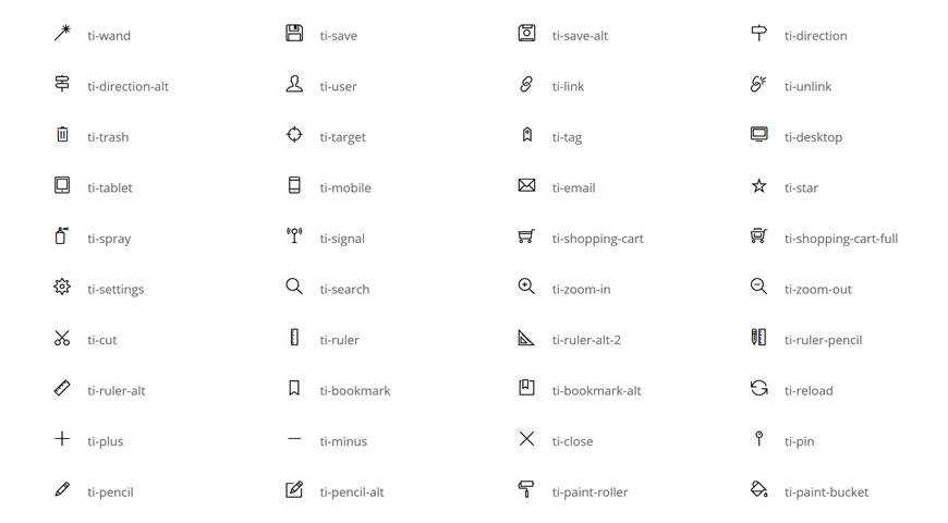 Themify Icon Font @fontface webfont free