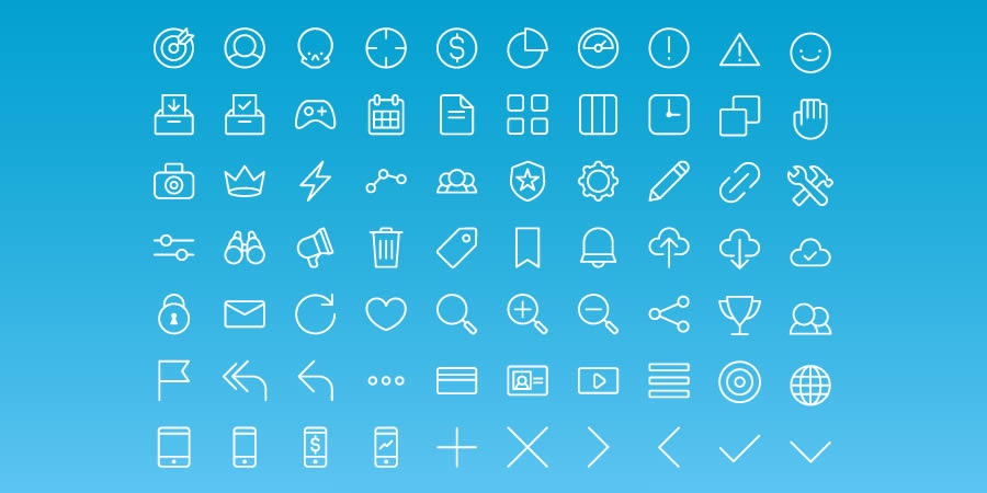 70 Free All Purpose Line Icons