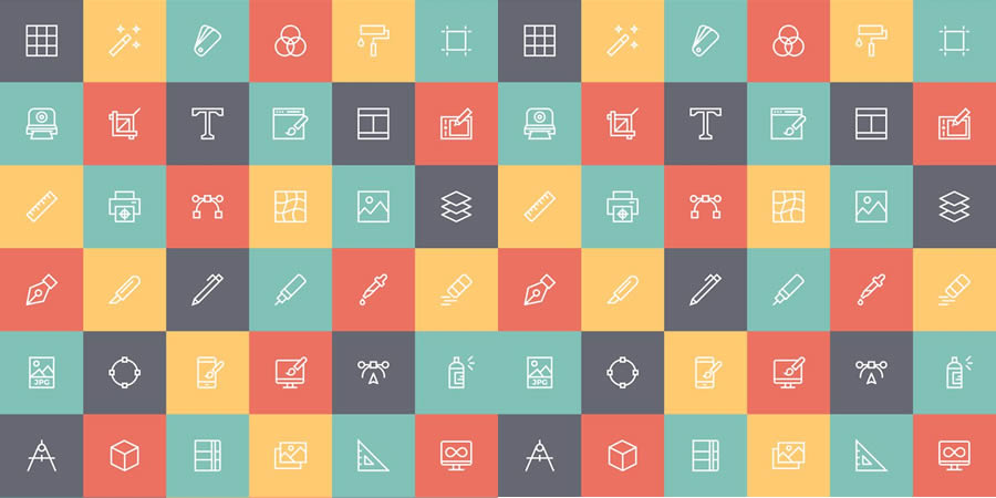 Free Line Icon Set for Designers