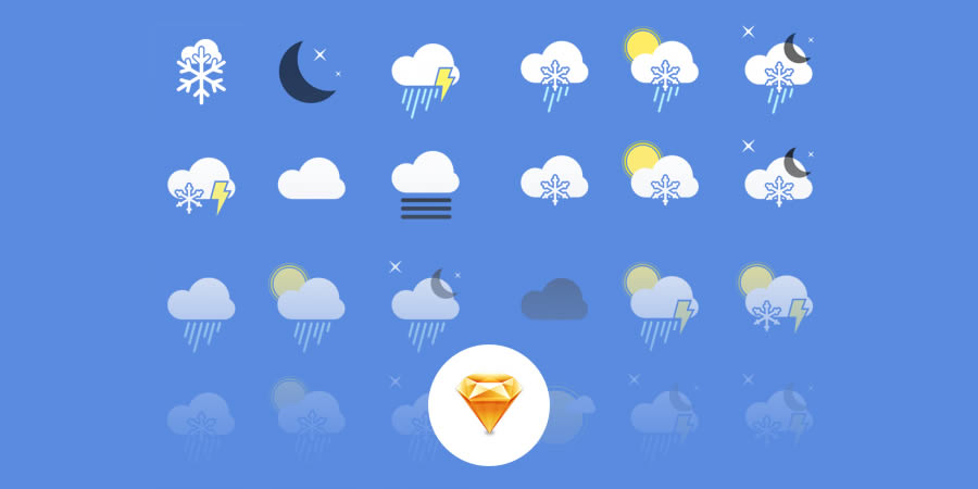 Weather Icons Sketch