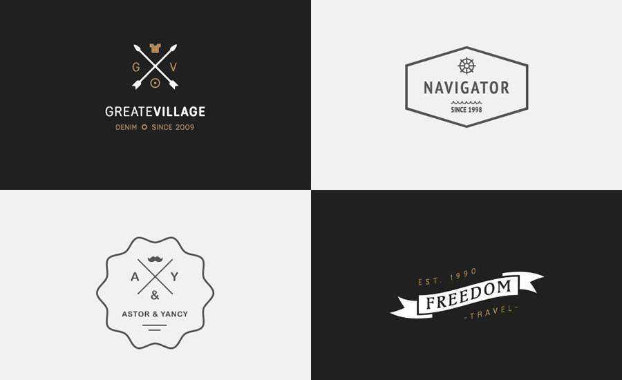 Vintage Logo Kit PSD Format