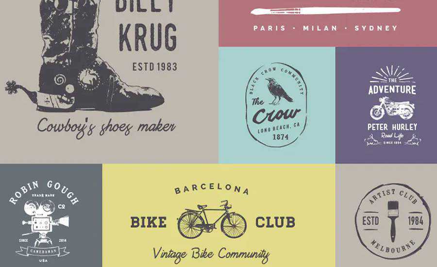 Vintage Logo Templates AI EPS PSD Formats