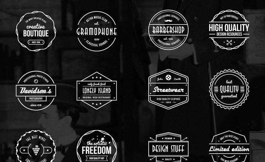 Free Vintage Logo Badge Vector Templates AI EPS Formats