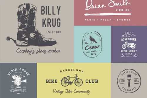 15+ Best Free Vintage Logo & Badge Template Collections