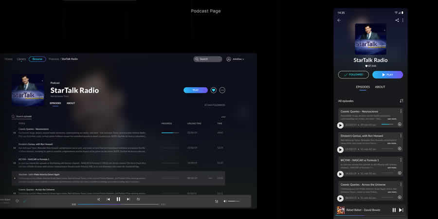 MusicBox Free Web UI Kit Adobe XD