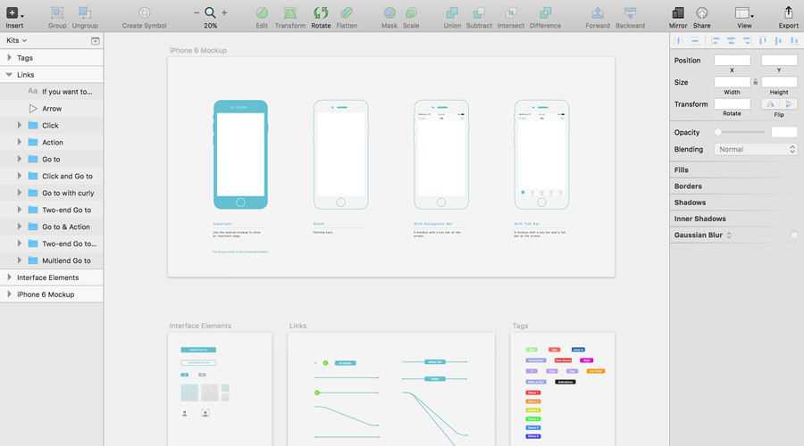 WZ Kit free wireframe template Sketch Format