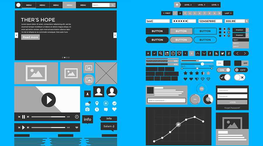 Kita3 Mockup UI free wireframe template Photoshop PSD Format