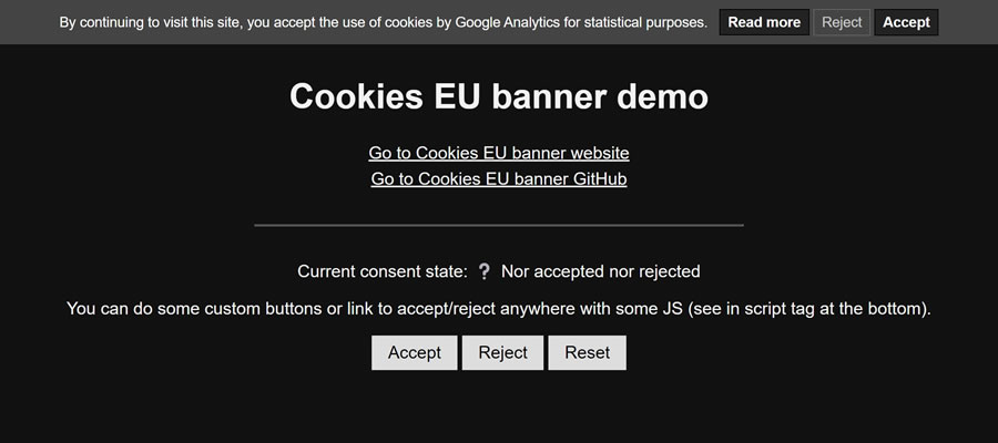 Cookies EU Banner