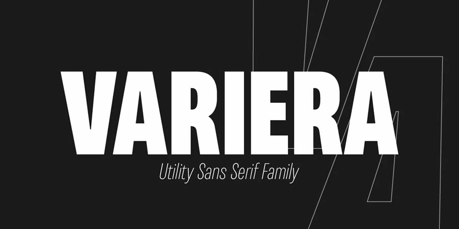 Variera Utility Sans-Serif Geometric Free Font Designers Creatives