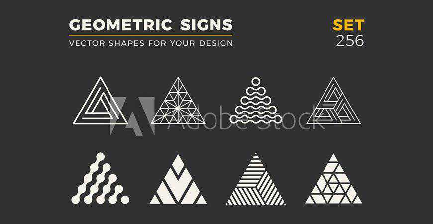 Minimalistic geometric logo template