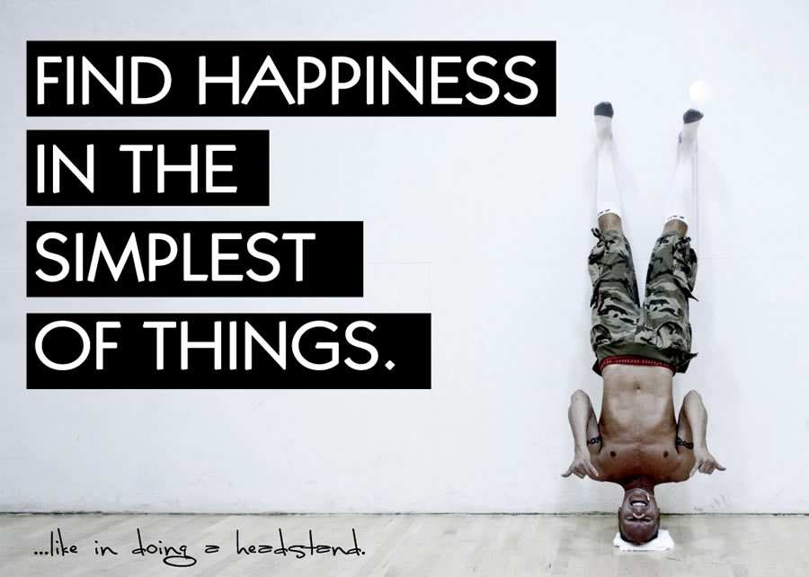 Find happiness in the simplest things