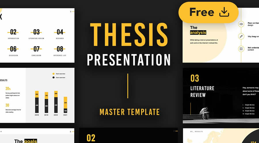 Rea Thesis google slides theme presentation template free