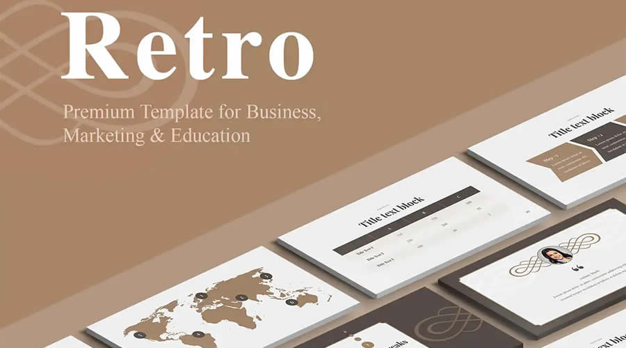 Retro google slides theme presentation template free