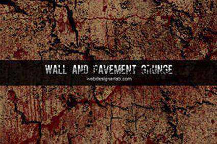 Walls Pavement grunge distressed free photoshop brush pack set adobe