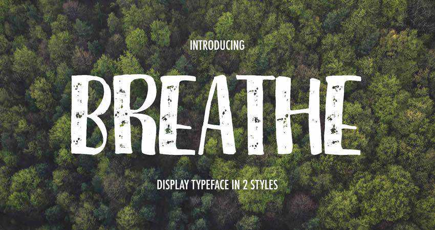 free handwritten Breathe Font Family hand-drawn font free