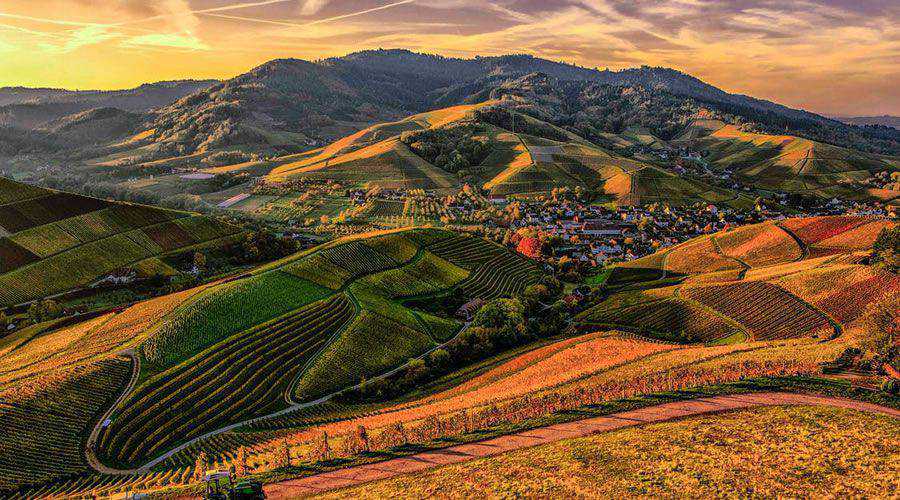 Rolling Hills at Sunset desktop wallpaper hd 4k high-resolution