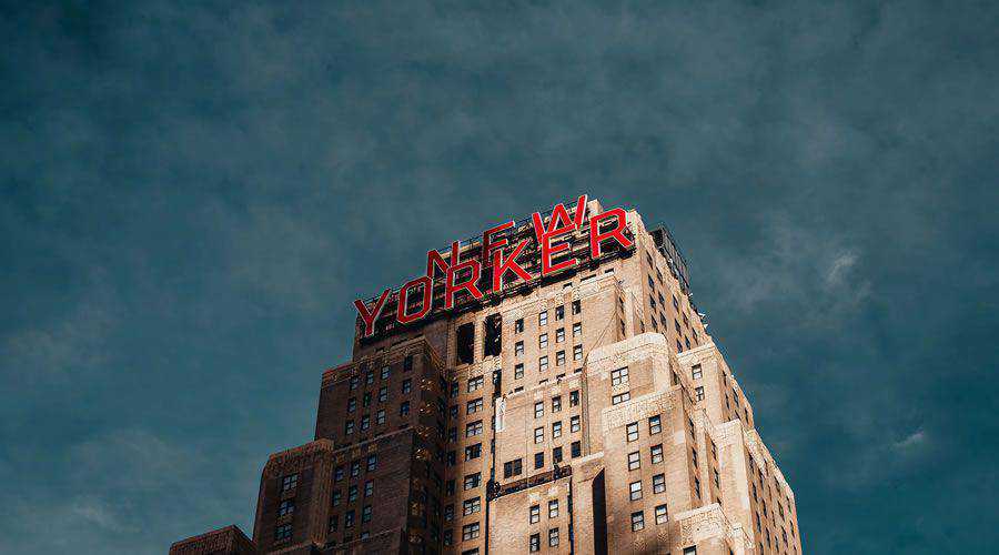 New Yorker Building Dramatic Sky desktop wallpaper hd 4k high-resolution