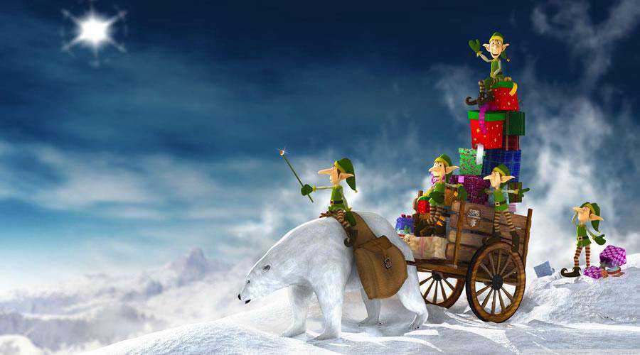 Delivery christmas hd wallpaper desktop high-resolution background