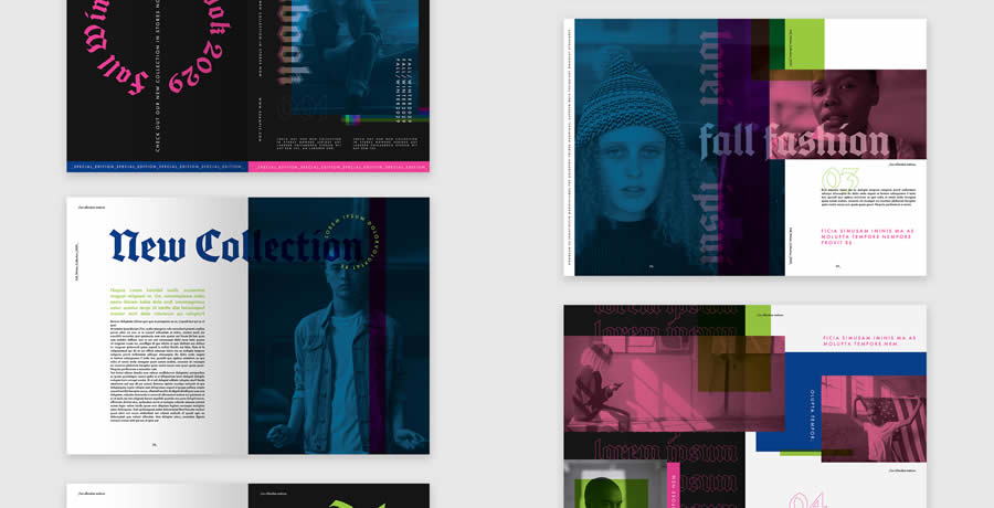 Dark & Moody InDesign Brochure Layout