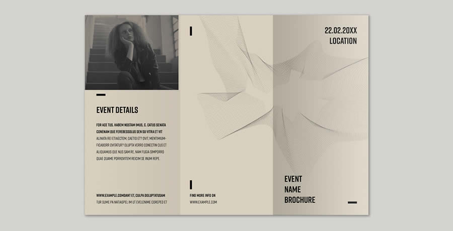 Minimal & Abstract Modern Brochure Template for InDesign