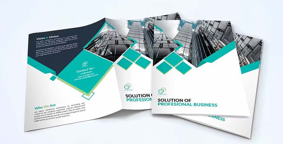 Bi-Fold Business Brochure Template