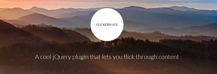 Flickerplate responsive touch-enabled lightweight flick content