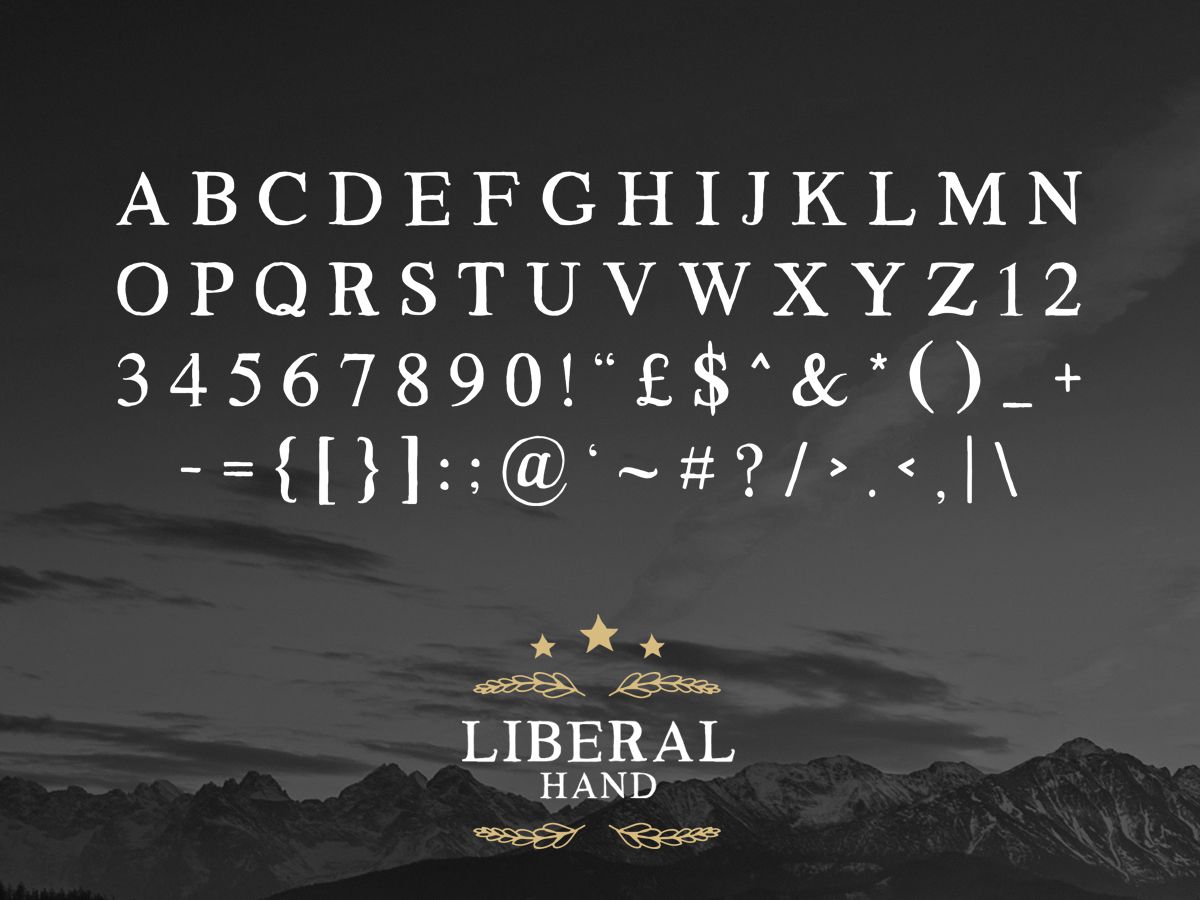 Liberal Hand freeserif font