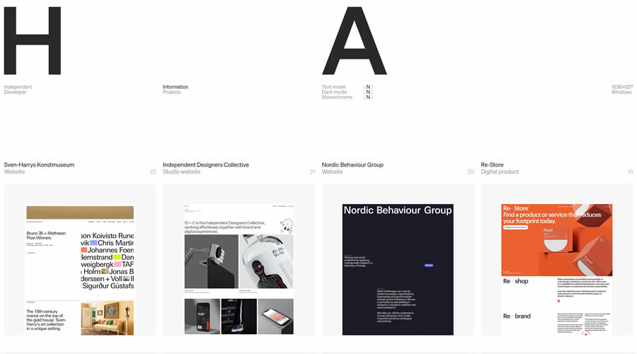 Harry Atkins Light White Minimal Web Design Creative Inspiration