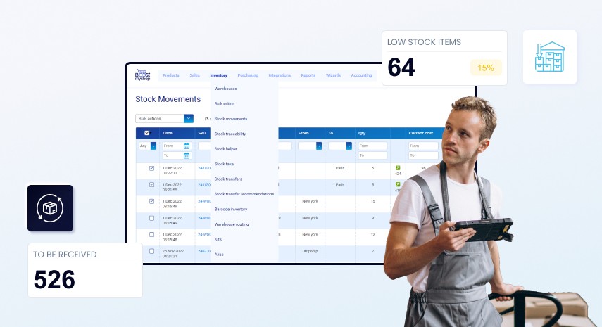 Logiciel gestion des stocks boostmyshop myFulfillment supply chain inventory management