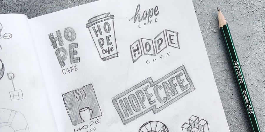 logo ideas sketchbook portfolio