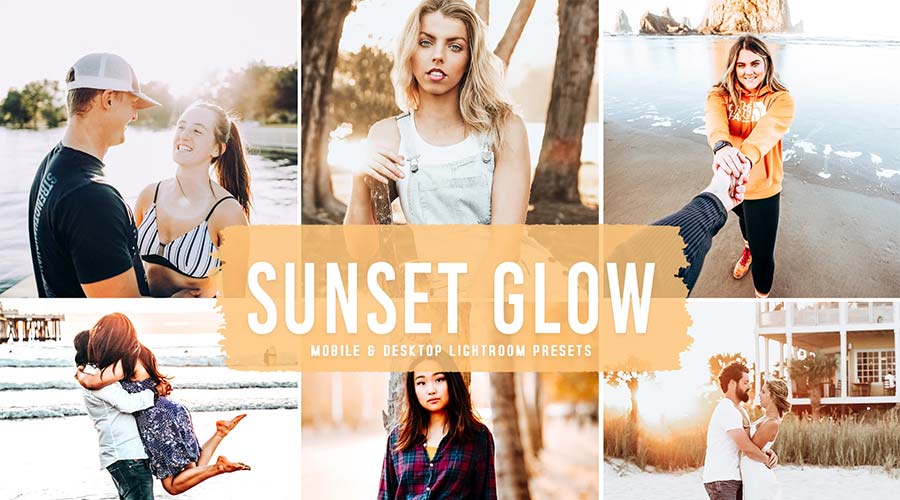 Sunset Glow Color Grading Lightroom LUTs