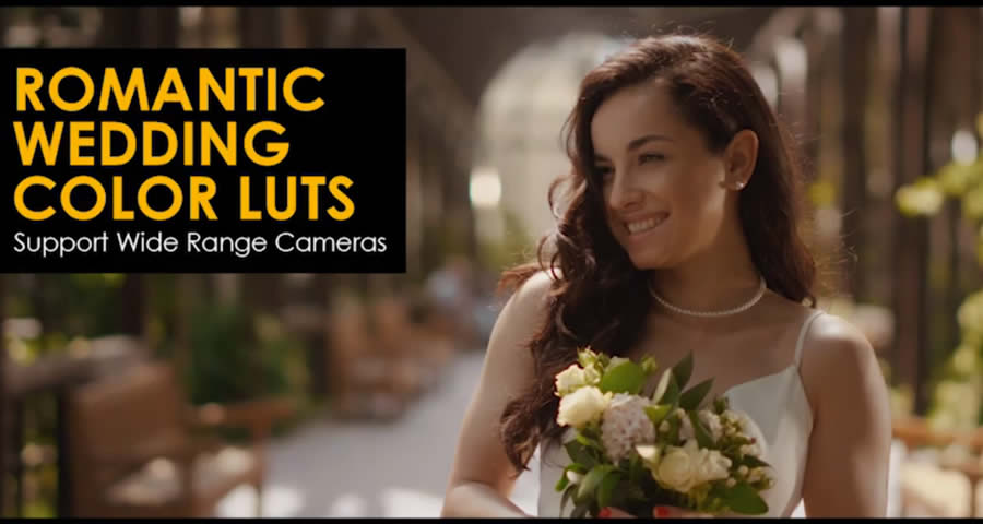 Romantic Wedding LUT Pack for DaVinci Resolve Look-Up Tables