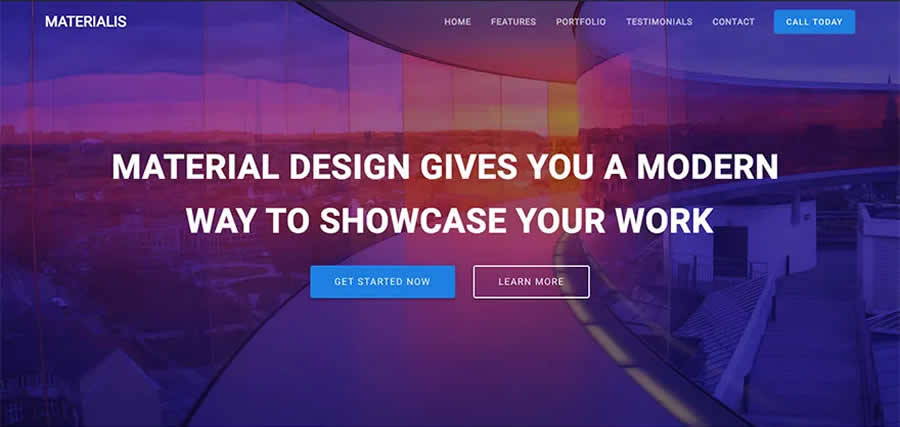 Materialis Material Design Theme WordPress