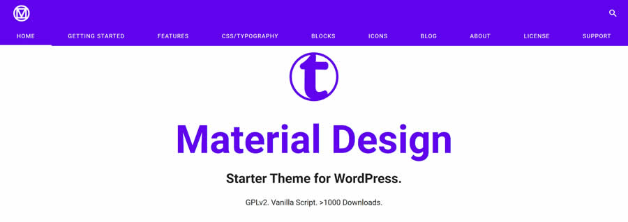 Material Design Starter Theme