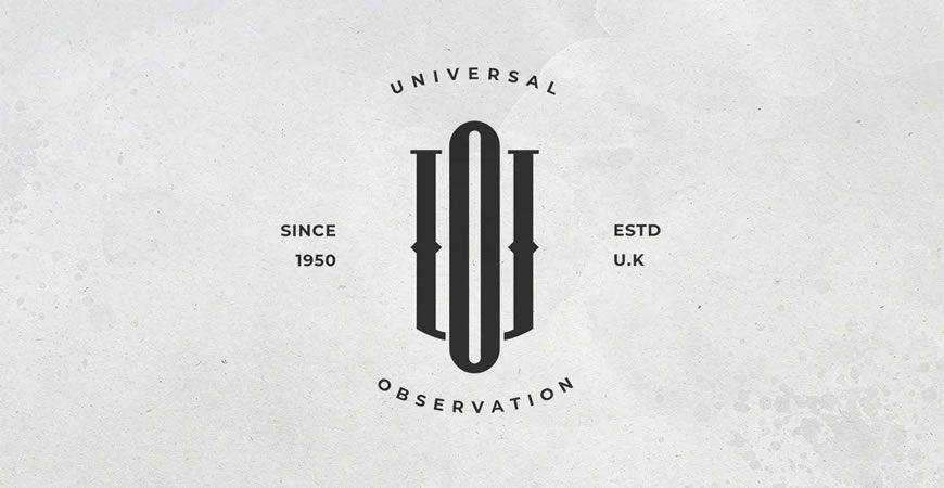 UO Monogram Logo Template