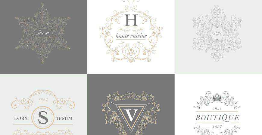 Monogram Label Template